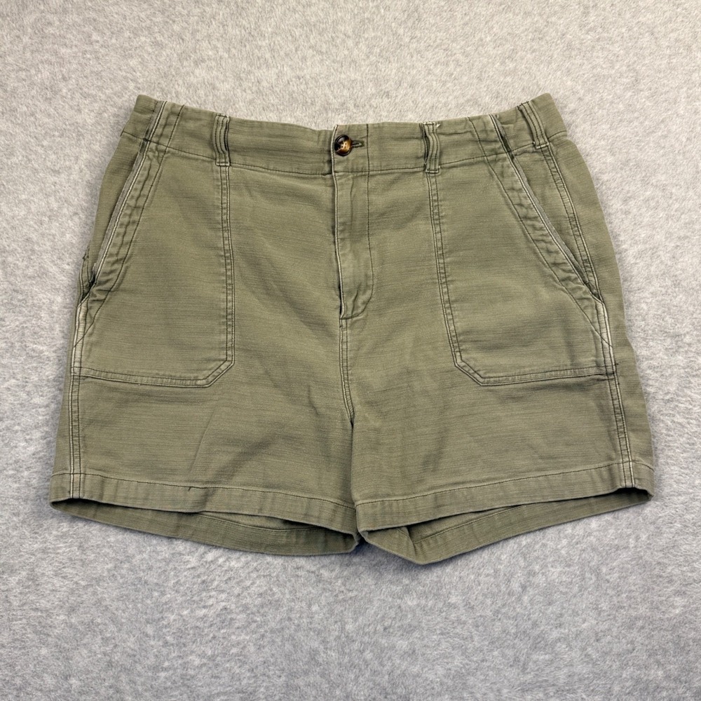 Faherty Brand Stretch Surplus Shorts Womens 32 Green 4" Inseam WBS2304-FTG